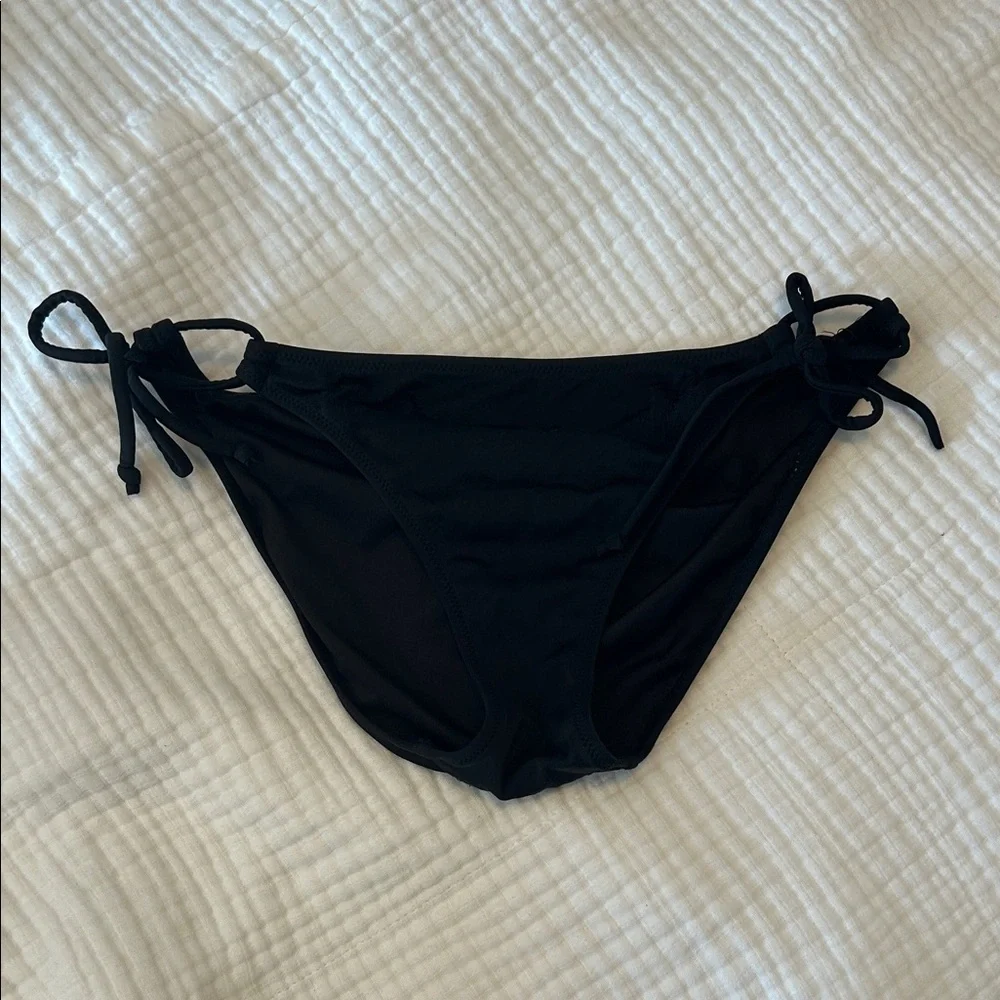 Victoria's Secret Black Bikini Bottom with Side Ties - Picture 1 of 4